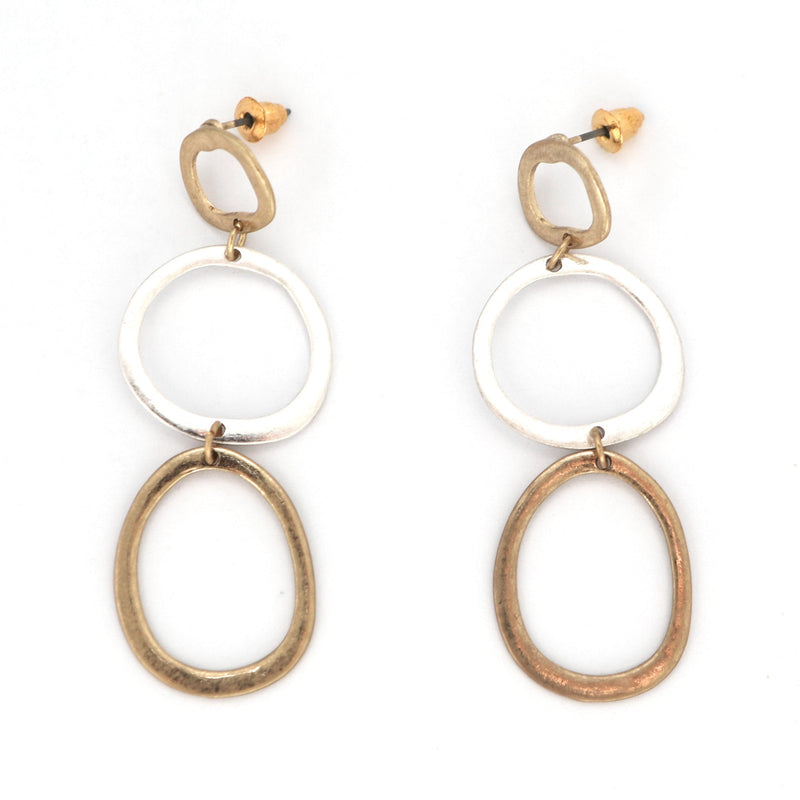 Ava Circle Earrings - Avail in Gold & Silver
