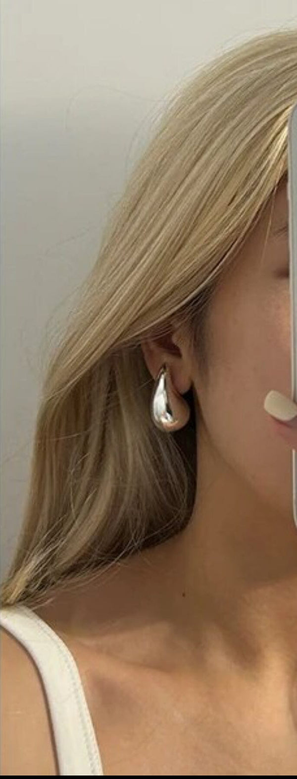 Teardrop statement earrings