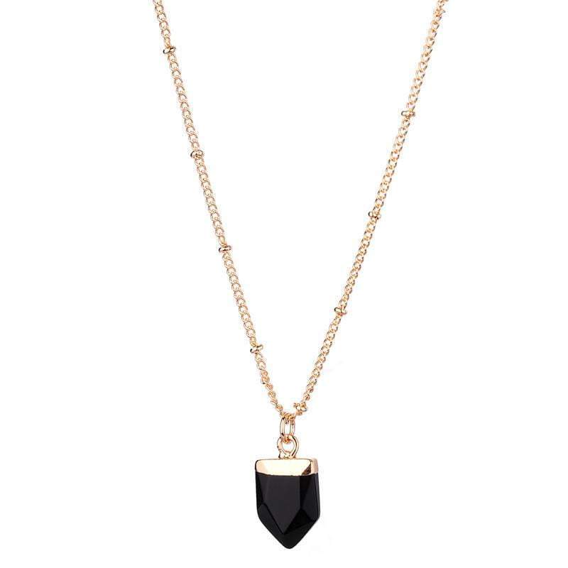 Amy natural stone necklace - Avail in 7 different stones - G x G Collective