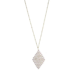 Anne semi-precious triangle necklace - Avail in 4 different colours - G x G Collective