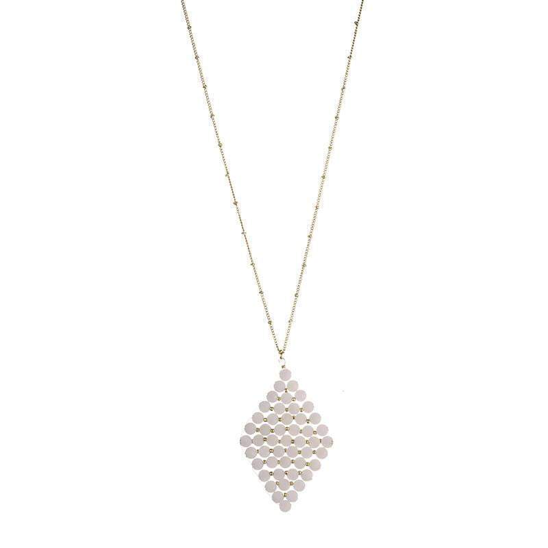 Anne Semi-precious triangle necklace  - Avail in 4 different stones - G x G Collective
