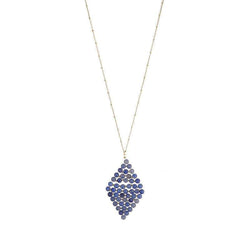 Anne semi-precious triangle necklace - Avail in 4 different stones - G x G Collective