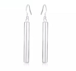 Ariana sterling silver pole earrings 