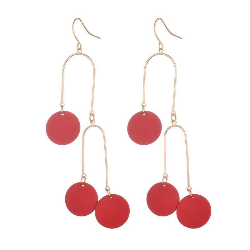 Hayley Earrings - Avail in both Red & Silver - G x G Collective
