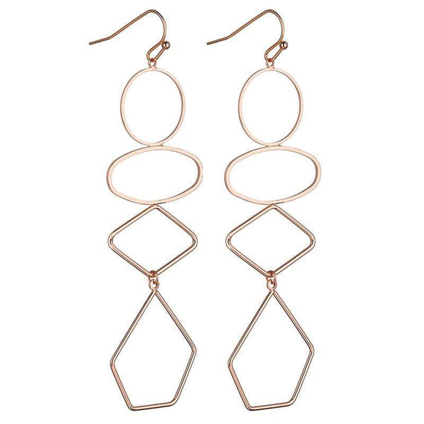 Lorna Geometric earrings Avail in Silver, Gold & Rose Gold - G x G Collective