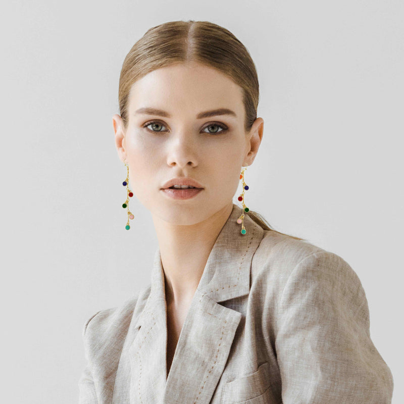 Sally Enamel Earrings