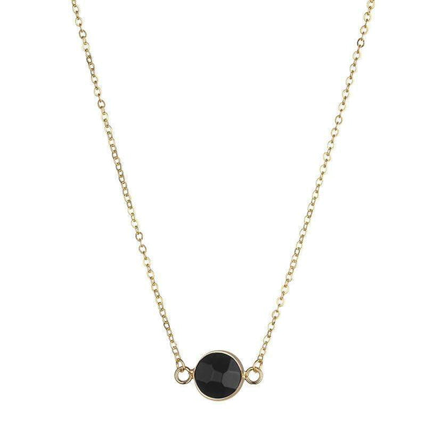 Sally Natural stone necklace - Black - G x G Collective