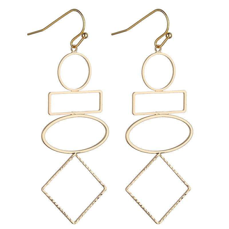 Samara Geometric earrings - Avail in Silver, Gold & Rose Gold - G x G Collective