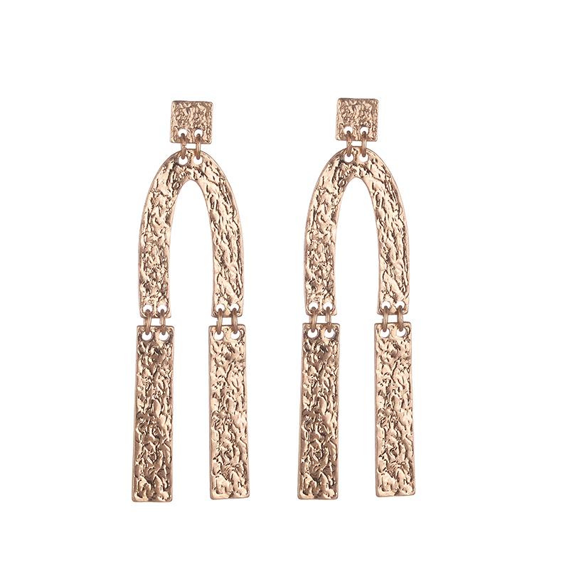 Sian Gold Hammered Earrings