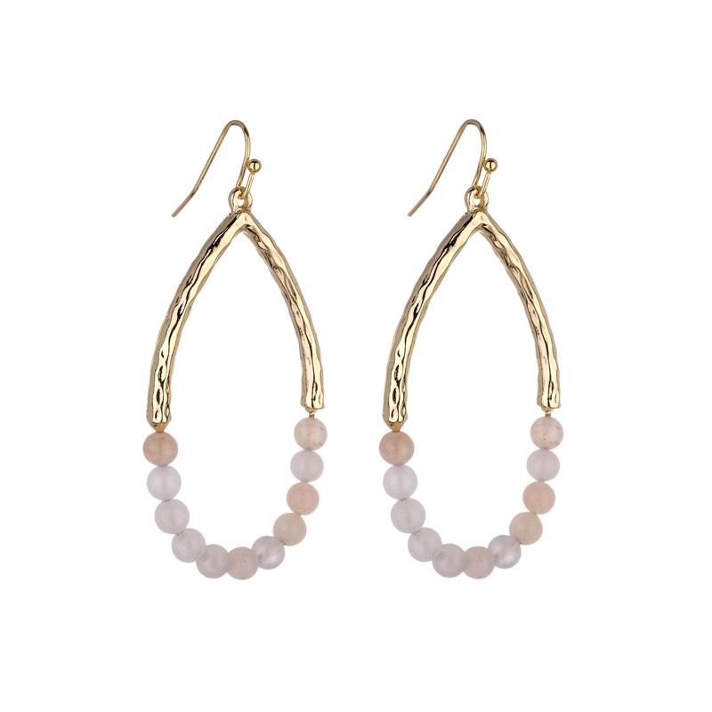Ursula natural stone earrings - Avail in Multiple different Stones