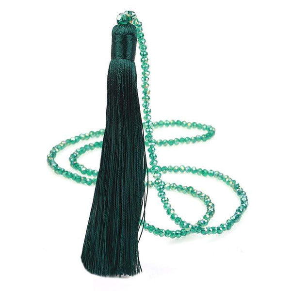 Wendy beaded long tassel necklace - G x G Collective